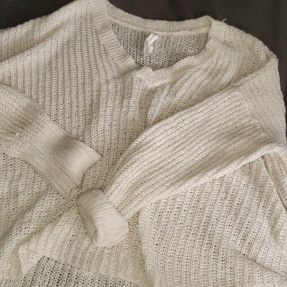 Aeropostale Cord Sweater w/ metallic gold threads - Picture 1 of 2